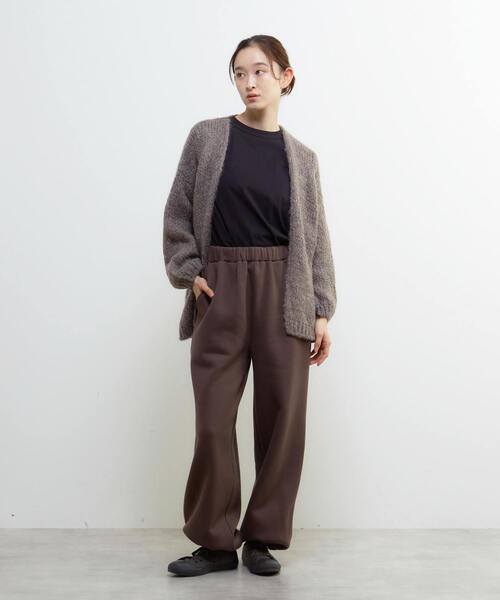 LOGEMENT DE CLAIRE(ロジュモンドクレール)の「裏起毛セミワイドカットパンツ(その他パンツ・レディース・ブラック/ブラウン/ライトグレー/ダークグリーン・FREE)」の22枚目の写真