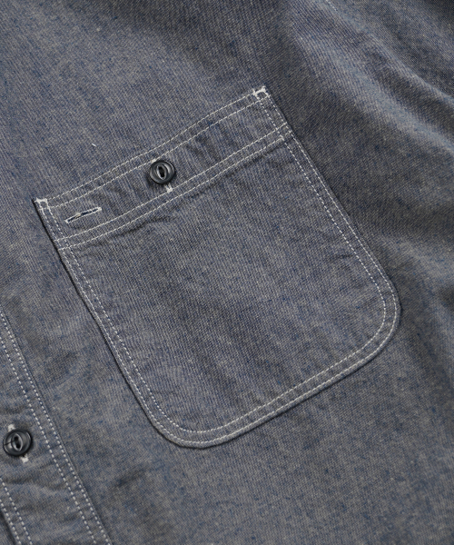 FRIZMWORKS(フリズムワークス)の「CHAMBRAY WORK HALF SHIRT _ BLUE(シャツ/ブラウス・メンズ・その他・MEDIUM/LARGE/X-LARGE/SMALL)」の5枚目の写真