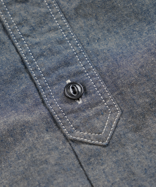 FRIZMWORKS(フリズムワークス)の「CHAMBRAY WORK HALF SHIRT _ BLUE(シャツ/ブラウス・メンズ・その他・MEDIUM/LARGE/X-LARGE/SMALL)」の6枚目の写真