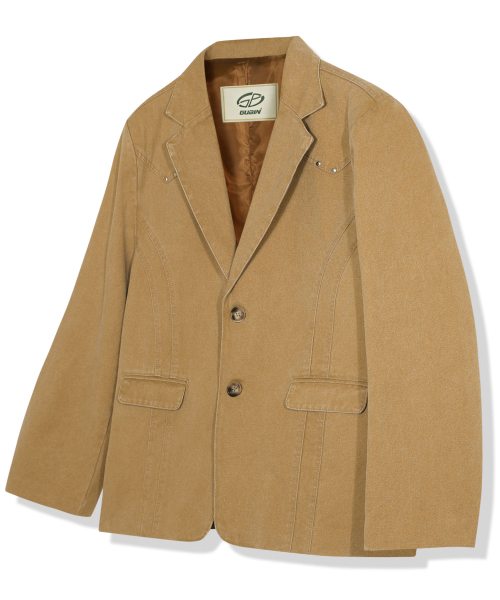 GUBIN(グビン)の「オックスフォードスタッドブレザー(テーラードジャケット・レディース・その他・MEDIUM/LARGE)」の1枚目の写真