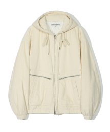 PARTIMENTO（パルティメント）の「3M Thinsulate Corduroy Hooded Zip-Up Jacket Ivory（その他アウター）」