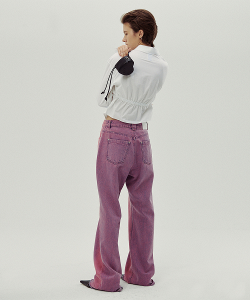 SINOON（シヌーン）の「COTTON CROPED SHIRRING SHIRT（シャツ/ブラウス・レディース・ホワイト・FREE）」の4枚目の写真