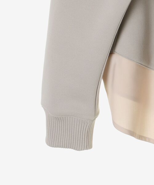 le.coeur blanc（ルクールブラン）の「ボンディングラグラン切替プルオーバー（Tシャツ/カットソー・レディース・ブラウン/グレイッシュベージュ・38）」の19枚目の写真
