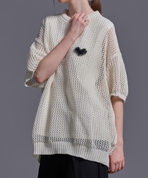 Loose/ルース（ルース）の「半袖ニット（ニット/セーター）」