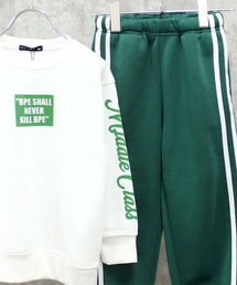 SHISKY（シスキー）の「裏起毛　2本ライン　セットアップ　上下セット（セットアップ・キッズ）」