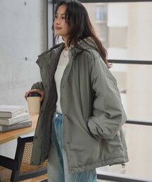 中綿フード付きロングモンスターブルゾン