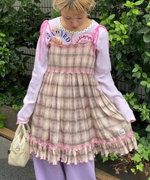 HELLO.SANFRANCISCO | 【HELLO.SANFRANCISCO/ハローサンフランシスコ】チェックベロアシャーリングチュニック(チュニック)