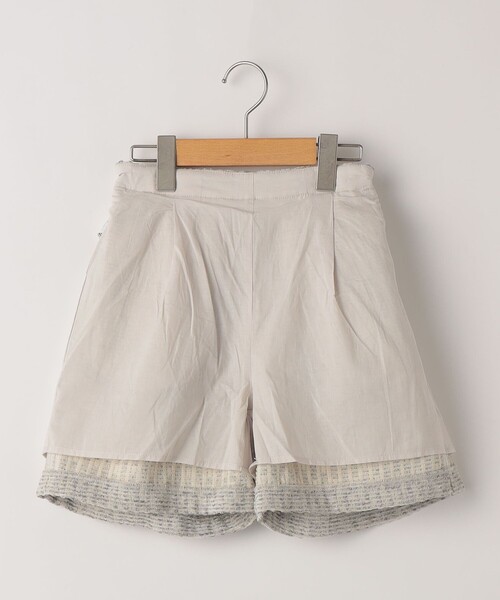SHIPS（シップス）の「SHIPS KIDS:140～150cm / ツイード タック ショート パンツ（その他パンツ・キッズ・ライトブルー/ナチュラル・140/150）」の4枚目の写真