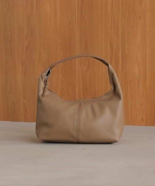 Bou Jeloud(ブージュルード)の「ワンハンドルPUバック(ハンドバッグ・レディース・モカ/ブラック・ONESIZE)」の9枚目の写真