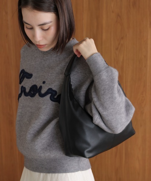 Bou Jeloud(ブージュルード)の「ワンハンドルPUバック(ハンドバッグ・レディース・モカ/ブラック・ONESIZE)」の15枚目の写真