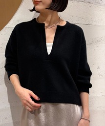 CADUNE カデュネ　ふわふわトップス　ブラックM CADUNE】顔まわり華やぐ！ふわふわトップス | Marisol(マリソル) 40代