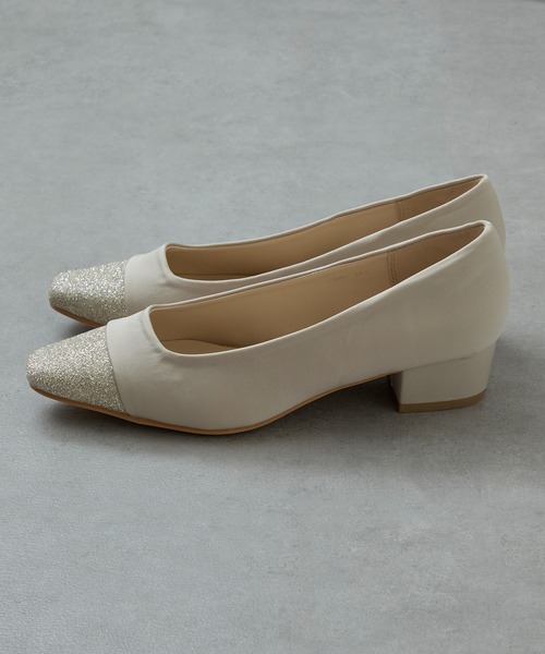MAISON BREEZE(メゾンブリーズ)の「【MAISON BREEZE】グリッタートゥラメパンプス LIM※(パンプス・レディース・ブラック/ベージュ・23cm/23.5cm/24.5cm/24cm)」の14枚目の写真