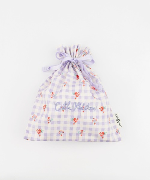 Cath Kidston（キャスキッドソン）の「ドローストリングポーチ（ポーチ・レディース・イエロー/パープル/サーモンピンク/サックスブルー系/レッド/ピンク/ライトグリーン/サックスブルー/アイボリー/ブラック/アイボリー系・FREE）」の8枚目の写真