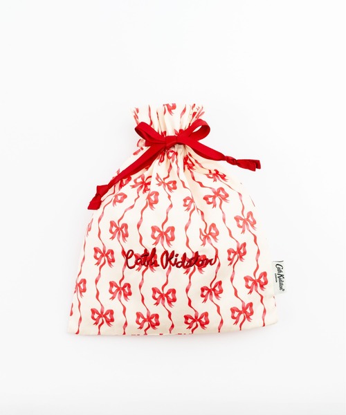 Cath Kidston（キャスキッドソン）の「ドローストリングポーチ（ポーチ・レディース・イエロー/パープル/サーモンピンク/サックスブルー系/レッド/ピンク/ライトグリーン/サックスブルー/アイボリー/ブラック/アイボリー系・FREE）」の11枚目の写真