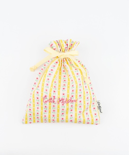 Cath Kidston（キャスキッドソン）の「ドローストリングポーチ（ポーチ・レディース・イエロー/パープル/サーモンピンク/サックスブルー系/レッド/ピンク/ライトグリーン/サックスブルー/アイボリー/ブラック/アイボリー系・FREE）」の9枚目の写真