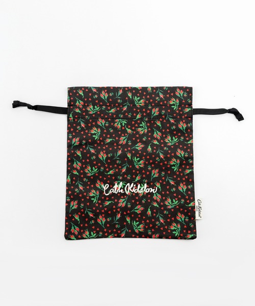 Cath Kidston（キャスキッドソン）の「ドローストリングポーチ（ポーチ・レディース・イエロー/パープル/サーモンピンク/サックスブルー系/レッド/ピンク/ライトグリーン/サックスブルー/アイボリー/ブラック/アイボリー系・FREE）」の12枚目の写真