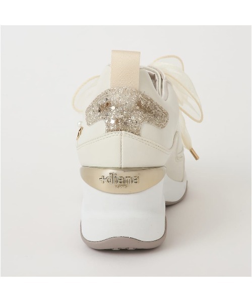 +diana（プラスダイアナ）の「【数量限定】ヒールアップスニーカー 6cm（スニーカー・レディース・アイボリー・22.5cm/22.0cm/21.5cm/25.5cm/25.0cm/24.5cm/24.0cm/23.5cm/23.0cm）」の7枚目の写真
