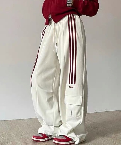 SallyLunn(サリーラン)の「サイドラインルーズパンツ(その他パンツ・レディース・ホワイト/グレー・MEDIUM/LARGE)」の11枚目の写真