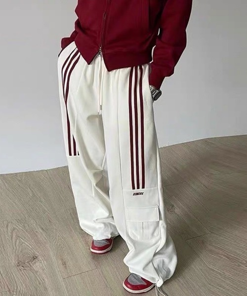 SallyLunn(サリーラン)の「サイドラインルーズパンツ(その他パンツ・レディース・ホワイト/グレー・MEDIUM/LARGE)」の13枚目の写真