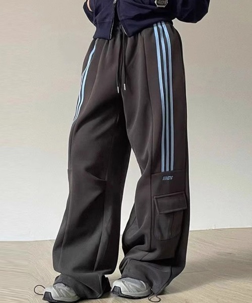 SallyLunn(サリーラン)の「サイドラインルーズパンツ(その他パンツ・レディース・ホワイト/グレー・MEDIUM/LARGE)」の5枚目の写真