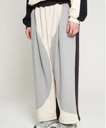 TENER（テネル）の「Three Coloring String Wide Banding Pants Gray（スウェットパンツ）」