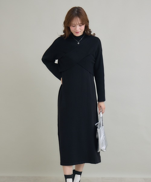 KATHARINE ROSS（キャサリンロス）の「【PILLINI/ピリーニ】カシュクールニットセットワンピース（ワンピース・レディース・イエロー/ブラック・MEDIUM）」の8枚目の写真