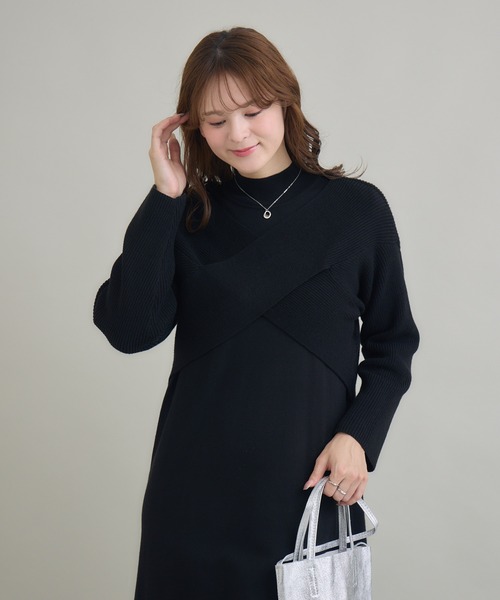 KATHARINE ROSS（キャサリンロス）の「【PILLINI/ピリーニ】カシュクールニットセットワンピース（ワンピース・レディース・イエロー/ブラック・MEDIUM）」の10枚目の写真