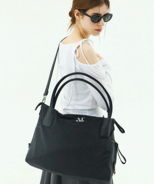 ALAND(エーランド)の「【UNISEX】MUCENT/4WAY TOTE BAG(トートバッグ・レディース・ブラック・FREE)」の2枚目の写真