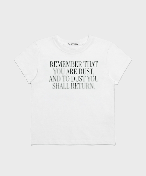 SAINTPAIN(セイントペイン)の「SP ウォータリークロップ半袖Tシャツホワイト(Tシャツ/カットソー・レディース・その他・FREE)」の1枚目の写真