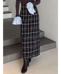 MERCURYDUO | チェックツィードタイトスカート(スカート)