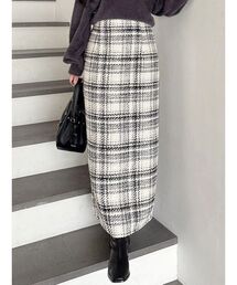 MERCURYDUO | チェックツィードタイトスカート(スカート)