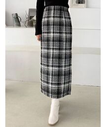 MERCURYDUO | チェックツィードタイトスカート(スカート)