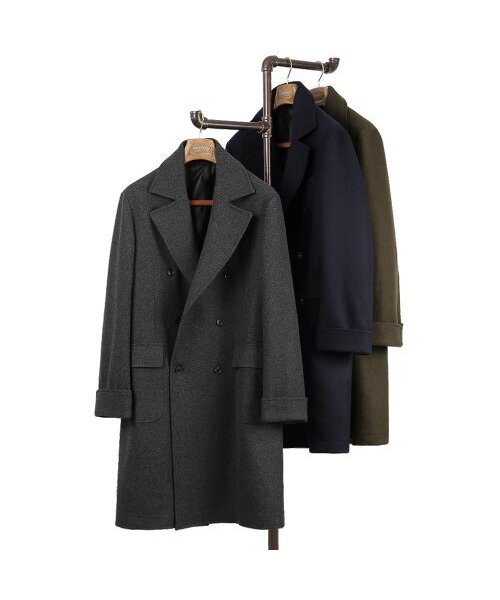 sortie(ソルティ)の「Bonheur Wool Polo Coat (Navy)(チェスターコート・メンズ・その他・MEDIUM/LARGE/X-LARGE)」の7枚目の写真