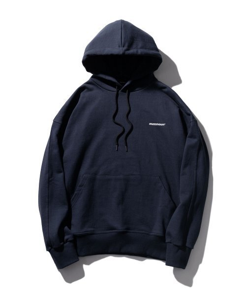 MASSNOUN(マスノウン)の「スマイルオーバーサイズヘビーフードパーカー MWZHD001-NV(パーカー・レディース・その他・MEDIUM/LARGE)」の2枚目の写真