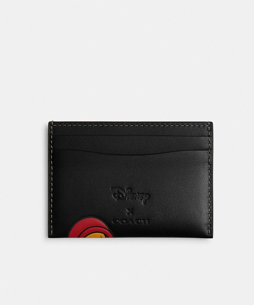 Disney（ディズニー）の「【DISNEY X COACH】エッセンシャル カード ケース / プルート（カードケース・レディース・ブラック系その他・ONE）」の2枚目の写真