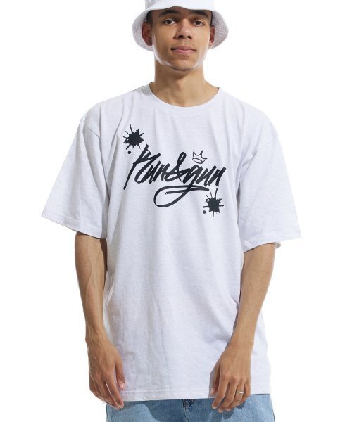 CREAM SODA LAB(クリームソーダラボ)の「ラン&ガン 半袖Tシャツ ライトグレー ブラック(Tシャツ/カットソー・メンズ・その他・LARGE/MEDIUM/X-LARGE/XX-LARGE)」の6枚目の写真