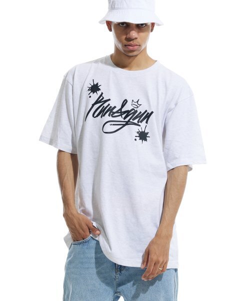 CREAM SODA LAB(クリームソーダラボ)の「ラン&ガン 半袖Tシャツ ライトグレー ブラック(Tシャツ/カットソー・メンズ・その他・LARGE/MEDIUM/X-LARGE/XX-LARGE)」の7枚目の写真