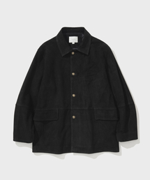 SHIRTER（シャーター）の「GOATSKIN SUEDE JACKET (BLACK)（ライダースジャケット）」