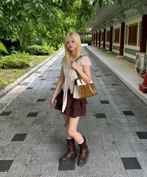 LENEORO(ルネオロ)の「カルモラショルダーバッグ(4色)(ショルダーバッグ・レディース・ブラック/オリーブ/アイボリー/モカ・FREE)」の13枚目の写真