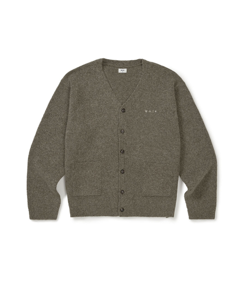 [Mmlg] MENDED BETWEEN CARDIGAN (BROWN)