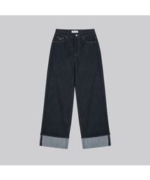 Selvedge roll-up denim pants [FRFA03DP01]_Indigo