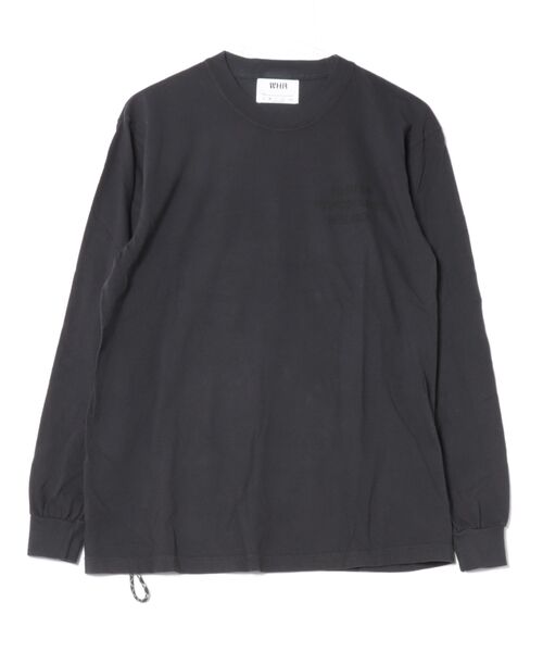 WESTERN HYDRODYNAMIC RESEARCH(ウェスタンハイドロダイナミックリサーチ)の「【Western Hydrodynamic Research/ウェスタン ハイドロダイナミック リサーチ】WORKER LS TEE US 同色プリント バックプリント ブランドロゴ ワンポイント 刺繍 ロンT(Tシャツ/カットソー・メンズ・アイボリー/ブラック/ネイビー・LARGE/MEDIUM)」の5枚目の写真