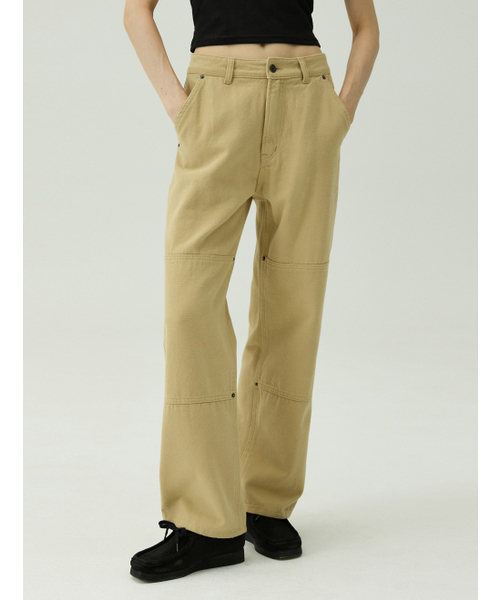 MAGOODGAN(メックウッドガン)の「パブン4415 ピーチキャンバスワイドフィットカーキコットンパンツ(その他パンツ・レディース・その他・SMALL/MEDIUM/LARGE/X-LARGE)」の3枚目の写真