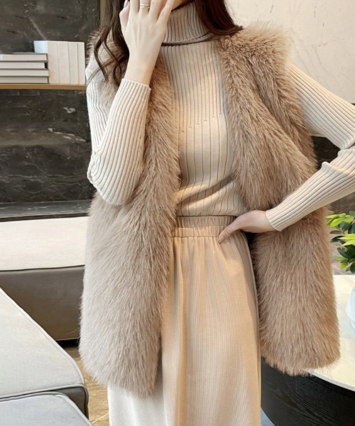 フェイクファーベスト（ベスト）｜ONEP STAR（ワンピスター）の