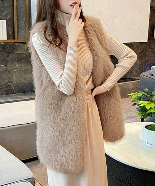 フェイクファーベスト（ベスト）｜ONEP STAR（ワンピスター）の