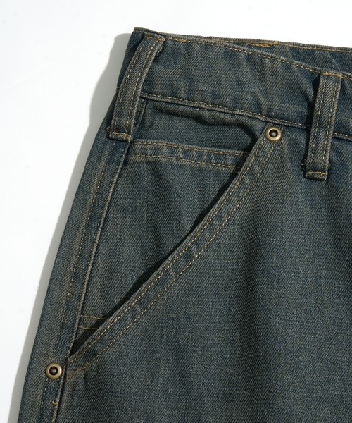 Starting Over（スターティングオーバー）の「DOUBLE KNEE WIDE DENIM PAINTER PANTS/ダブルニー ワイドデニム ペインターパンツ（デニムパンツ・メンズ・ブラック/ネイビー・L/M）」の8枚目の写真