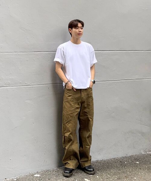 C WEAR BY THE GENIUS(シーウェアバイザジーニアス)の「ヘビーウェイト メンズ クロップTシャツ ホワイト(Tシャツ/カットソー・メンズ・その他・SMALL/MEDIUM/LARGE/X-LARGE/XX-LARGE)」の14枚目の写真