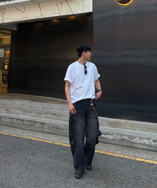 C WEAR BY THE GENIUS(シーウェアバイザジーニアス)の「ヘビーウェイト メンズ クロップTシャツ ホワイト(Tシャツ/カットソー・メンズ・その他・SMALL/MEDIUM/LARGE/X-LARGE/XX-LARGE)」の19枚目の写真