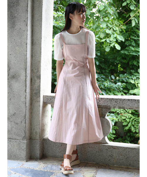 PAUL&ALICE(ポール&アリス)の「SUMMER COTTON CAMISOLE DRESS / PINK(ワンピース・レディース・ピンク・FREE)」の1枚目の写真