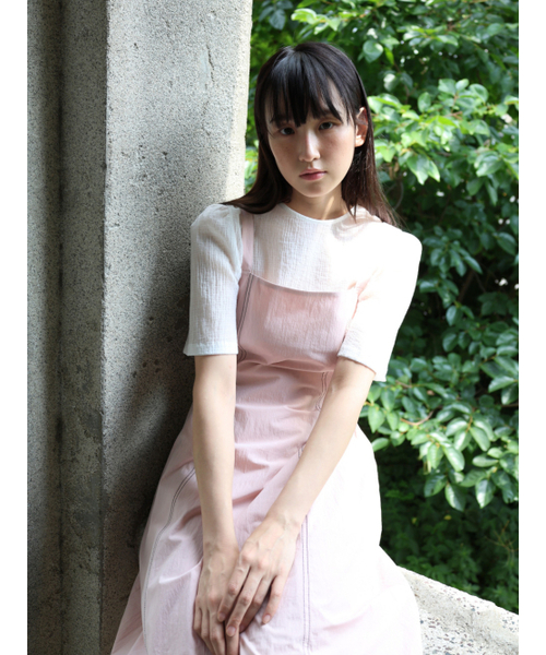 PAUL&ALICE(ポール&アリス)の「SUMMER COTTON CAMISOLE DRESS / PINK(ワンピース・レディース・ピンク・FREE)」の2枚目の写真